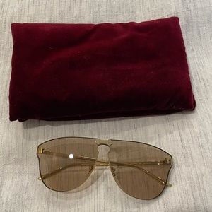 Gucci Gold Frame Aviator Glasses